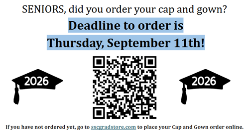 CAP & GOWN ORDERS